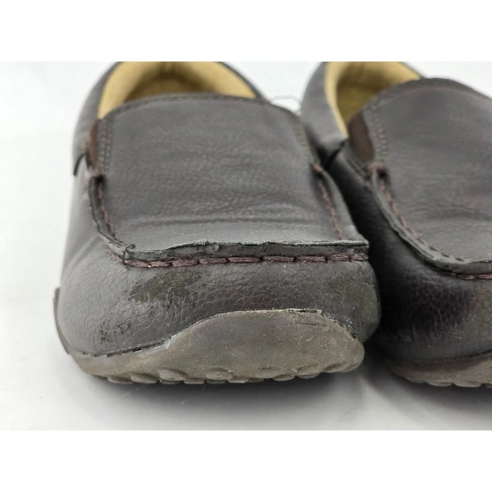 The Children's Place Loafers Boys Size 3 Brown Faux Leather Slip On -Good